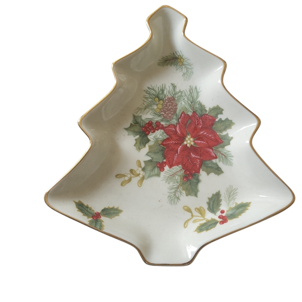 Mikasa Holiday Bloom Candy Dish